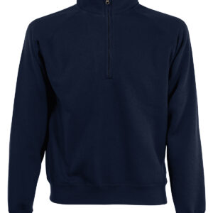 Classic 80/20 zip neck sweatshirt - Deep Navy, S