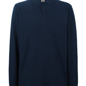 Premium long sleeve polo - Deep Navy, S