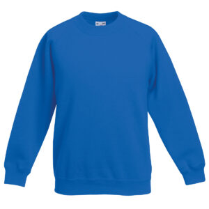 Kids classic raglan sweatshirt - Royal* Blue, 3/4 Yrs
