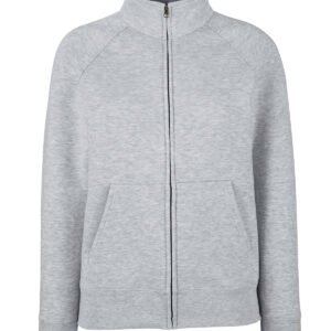 Women's premium 70/30 sweatshirt jacket - Heather Grey, XS