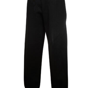 Kids classic elasticated cuff jog pants - Black, 5/6 Yrs