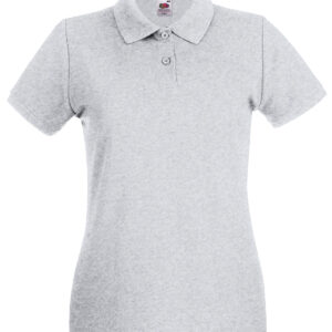 Women's premium polo - Heather Grey, XS