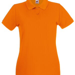 Women's premium polo - Orange, XS