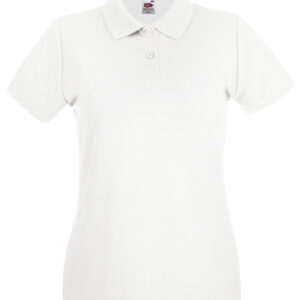 Women's premium polo - White, XS