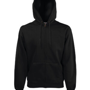 Premium 70/30 hooded sweatshirt jacket - Black, S