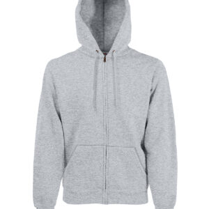 Premium 70/30 hooded sweatshirt jacket - Heather Grey, S