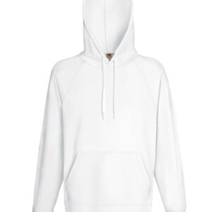Lightweight hooded sweatshirt - White, S