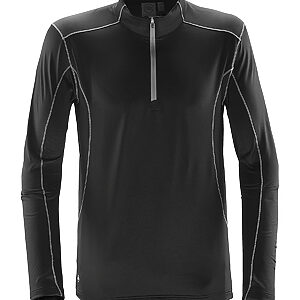 Pulse fleece pullover - Black/Carbon, S