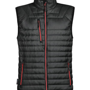 Gravity thermal vest - Black/True Red, S
