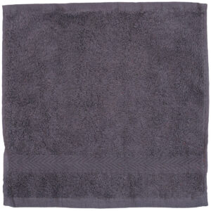 Luxury range face cloth - Steel* Grey, One size