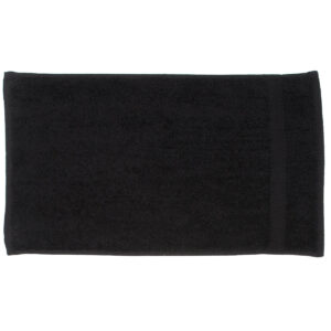 Luxury range guest towel - Black, One size