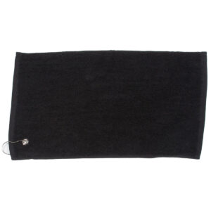 Luxury range golf towel - Black, One size