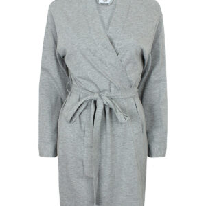 Women's wrap robe - Heather Grey, S