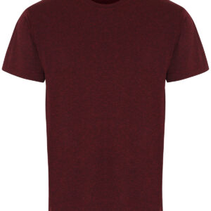 TriDri® performance t-shirt - Burgundy/ Black Melange, S