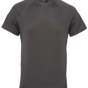 TriDri® panelled tech tee - Charcoal, S