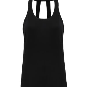 Women's TriDri® double strap back vest - Black, XS