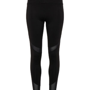 Women's TriDri® mesh tech panel leggings full-length - Black, XS