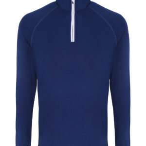 TriDri® long sleeve performance ¼ zip - Navy/White, S