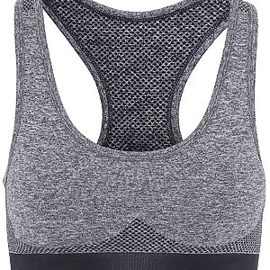 TriDri® seamless '3D fit' multi-sport sculpt bra - Charcoal, XS