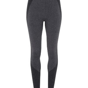 Women's TriDri® seamless '3D fit' multi-sport sculpt leggings - Black Melange, XS