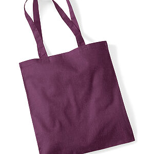 Bag for life - long handles - Plum, One size