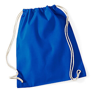 Cotton gymsac - Bright Royal, One size