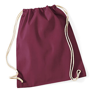 Cotton gymsac - Burgundy, One size
