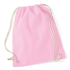 Cotton gymsac - Classic Pink/White, One size