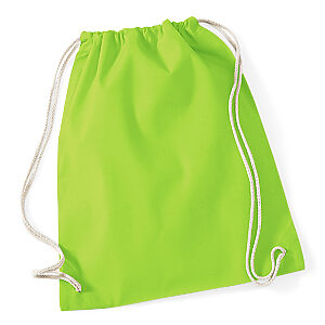Cotton gymsac - Lime* Green, One size