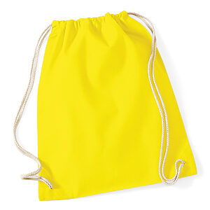 Cotton gymsac - Yellow, One size