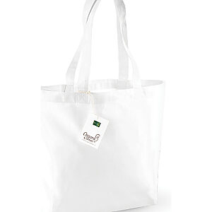 Organic cotton shopper - White, One size
