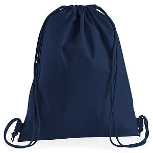 Premium cotton gymsac - French Navy, One size