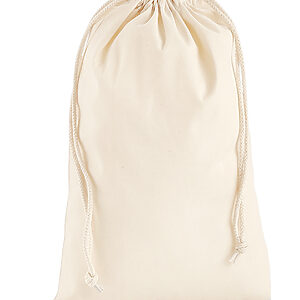 Premium cotton stuff bag - Natural, XS