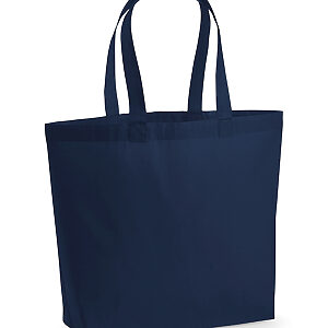 Premium cotton maxi tote - French Navy, One size