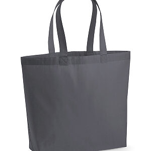 Premium cotton maxi tote - Graphite* Grey, One size