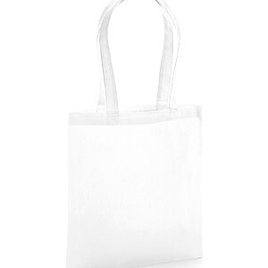 Organic premium cotton tote - White, One size