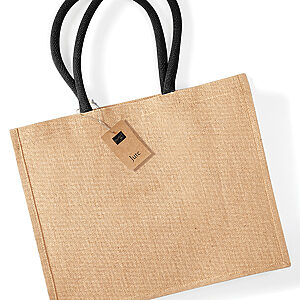 Jute classic shopper - Natural/Black, One size