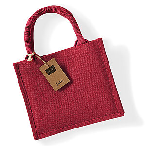 Jute mini gift bag - Red* Red, One size