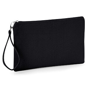 Canvas wristlet pouch - Black* Black, One size