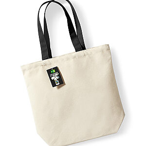 Fairtrade cotton Camden shopper - Natural/Black, One size
