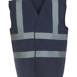 Hi-vis 2-band-and-braces waistcoat (HVW100) - Navy, S