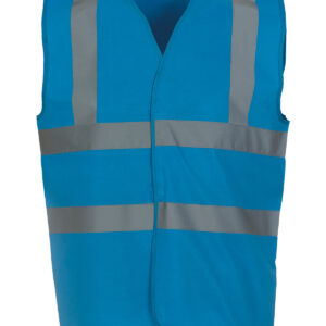 Hi-vis 2-band-and-braces waistcoat (HVW100) - Sapphire, S
