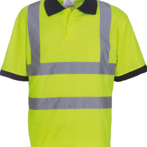 Hi-vis short sleeve polo (HVJ210) - Yellow, S