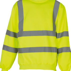 Hi-vis sweatshirt (HVJ510) - Yellow, S