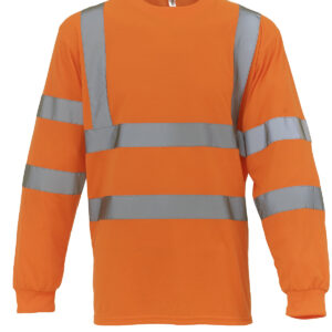 Hi-vis long sleeve t-shirt (HVJ420) - Orange, S