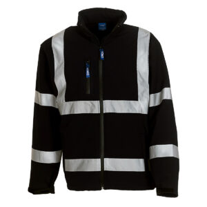 Hi-vis softshell jacket (HVK09) - Black, S