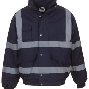 Hi-vis classic bomber jacket (HVP211) - Navy, S
