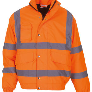 Hi-vis classic bomber jacket (HVP211) - Orange, S
