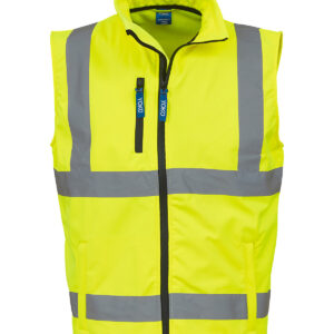 Hi-vis softshell gilet (HV006) - Yellow, S