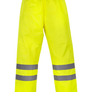Hi-vis waterproof overtrousers (HVS461) - Yellow, S
